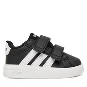 Buty dla chłopców - Sneakersy adidas Grand Court 3.0 HP3535 Czarny - miniaturka - grafika 1