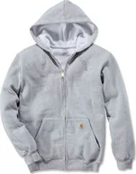 Bluzy męskie - Carhartt Bluza Zip Hooded szara, rozmiar L - miniaturka - grafika 1