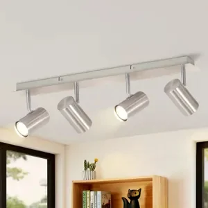 ZMH LED lampa sufitowa 4 płomienie GU10 lampa sufitowa korytarz 330° obrotowy nowoczesny reflektor sufitowy reflektory sufitowe wnętrze do sypialni salon pokój dziecięcy kuchnia korytarz - Lampy sufitowe - miniaturka - grafika 1
