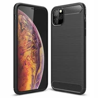 Etui i futerały do telefonów - CASE ETUI CARBON LUX CZARNY IPHONE 12 PRO MAX 6,7" - miniaturka - grafika 1