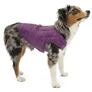 Płaszcze damskie - Kurgo Loft kurtka dla psów, dwustronny płaszcz dla psa na zimną pogodę, fioletowy/szary, rozmiar XS - grafika 1