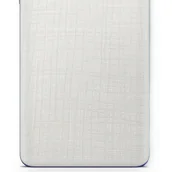 Akcesoria do tabletów i e-booków - Folia naklejka skórka strukturalna na TYŁ do Huawei MediaPad T3 7.0 -  Tkanina Biała - apgo SKINS - miniaturka - grafika 1