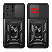 Etui i futerały do telefonów - Etui Pancerne Hybrid Armor Camshield do Tecno Spark 10 z osłoną na aparat - miniaturka - grafika 1