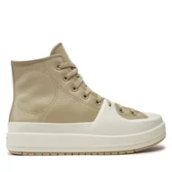 Trampki męskie - Trampki Converse Chuck Taylor All Star Construct Leather A06595C Beżowy - miniaturka - grafika 1