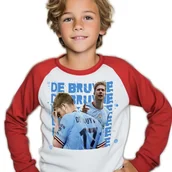 Piłka nożna - Komplet PIŻAMA + SPODNIE dla Dziecka Kevin de Bruyne PIŁKARSKIE Wzory 140cm - miniaturka - grafika 1