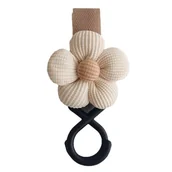 Akcesoria do wózków - Uchwyt Zaczep Do Wózka Na Torbę Uniwersalny Rzep Kwiatek Wzór 3 - miniaturka - grafika 1