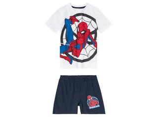 Piżamy chłopięce - Piżama chłopięca z bohaterami bajek (koszulka + szorty), 1 komplet (110/116, Wzór Spiderman) - grafika 1