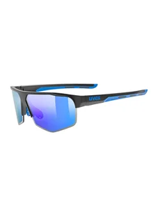 Okulary przeciwsłoneczne Uvex Axos Set Kolor: czarny/niebieski - Okulary przeciwsłoneczne - miniaturka - grafika 1