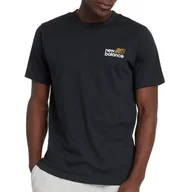 Koszulki sportowe męskie - Koszulka New Balance MT43901BK - czarna - miniaturka - grafika 1