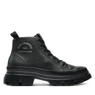 Botki męskie - Trapery KARL LAGERFELD KL25234 Czarny - miniaturka - grafika 1