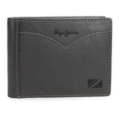 Portfele - Pepe Jeans Kurtka Poziomy portfel z portmonetką szary 11x8x1 cm Skóra by Joumma Bags, Szary, Talla única, Poziomy portfel z portfelem - miniaturka - grafika 1