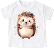 Koszulki dla dziewczynek - Koszulka z jeżem na Dzień Jeża - wzór jeż116 - miniaturka - grafika 1