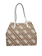 Torebki damskie - Guess Damska torba Vikky Large Tote Bag, rozmiar uniwersalny, Logo Latte/białe, jeden rozmiar - miniaturka - grafika 1
