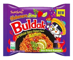 Samyang koreański makaron instant Buldak  Habanero Lime 140g - Szybkie dania obiadowe - miniaturka - grafika 1