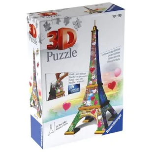Ravensburger Puzzle 216 Elementów 3D Wieża Eifla - Puzzle - miniaturka - grafika 1