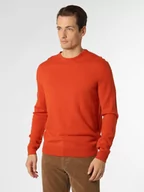 Swetry męskie - Andrew James - Sweter męski z dodatkiem kaszmiru, pomarańczowy - miniaturka - grafika 1