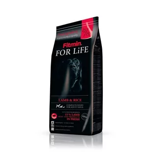 Fitmin For Life Adult Lamb&Rice 15 kg - Sucha karma dla psów - miniaturka - grafika 2