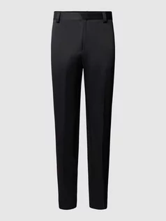 Spodnie męskie - Spodnie z zakładkami w pasie o kroju regular fit z dodatkiem wiskozy model ‘Teagen’ - grafika 1