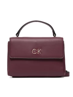 Torebki damskie - Calvin Klein Torebka Re-Lock Mini Top H Bag K60K608878 Bordowy - grafika 1