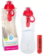 Butelki filtrujące - Butelka Filtrująca Dafi Soft 0,5L+ 2 Filtry Czerwona Makowa - miniaturka - grafika 1