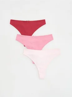 Reserved - Majtki typu stringi 3 pack - czerwony - Majtki damskie - miniaturka - grafika 1