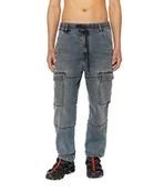 Spodnie męskie - jeans uomo diesel d-krooley-cargo jogg a09731 068ez-02 - miniaturka - grafika 1