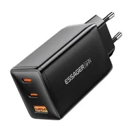 Ładowarki do telefonów - Ładowarka sieciowa, Essager, ECTAC-DYB01-Z, GaN, 2xUSB-C, USB-A, 67W (czarna) - miniaturka - grafika 1