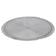 Obrusy i serwetki - H&S Decoration Podkładka na stół okrągła srebrna 35 cm DD.13748 - miniaturka - grafika 1