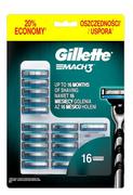Akcesoria i części do maszynek do golenia - Gillette Mach3 - Wkłady 16szt - miniaturka - grafika 1
