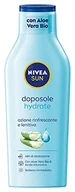 Balsamy i kremy do ciała - NIVEA SUN Latte Doposole Hydrate w butelce maxi 400 ml, krem po opalaniu z bio aloesem i kwasem hialuronowym, odświeżający i kojący krem nawilżający do ciała - miniaturka - grafika 1