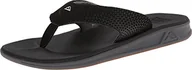 Sandały męskie - Reef Rover Black sandały męskie, czarny - czarny czarny - 39 EU - miniaturka - grafika 1