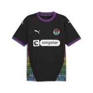 Koszulki sportowe męskie - Męska koszulka FC St. Pauli 24/25 PUMA Black White - miniaturka - grafika 1