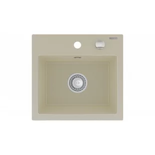 Mexen Milo zlewozmywak granitowy 1-komorowy 435 x 410 mm, beżowy - 6505441000-69 - Zlewozmywaki - miniaturka - grafika 1