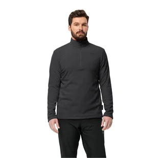 Męska bluza polarowa Jack Wolfskin TAUNUS HZ M phantom - S - Bluzy męskie - miniaturka - grafika 1