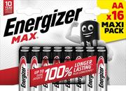 Baterie i akcesoria - Energizer 16 x bateria alkaliczna Alkaline MAX LR6/AA box - miniaturka - grafika 1