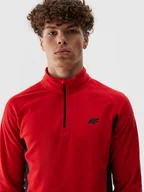 Bielizna sportowa męska - Męska bielizna termoaktywna polarowa (góra) 4F 4FWAW24UFLEM045 - czerwona - miniaturka - grafika 1