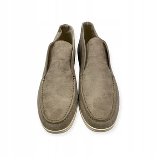 Mokasyny męskie zamszowe Old Money 44 - Mokasyny męskie - miniaturka - grafika 1