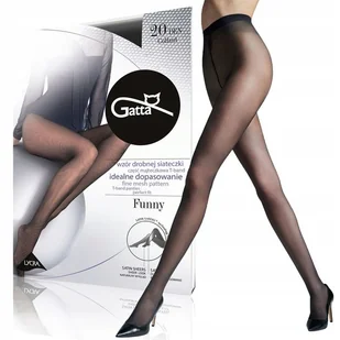 Gatta rajstopy jak kabaretki FUNNY 20 den nero 4-L - Rajstopy - miniaturka - grafika 1