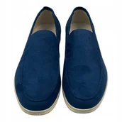 Mokasyny męskie - Mokasyny męskie zamszowe Old Money 39 - miniaturka - grafika 1