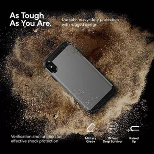 Caseology Legion Case - Etui iPhone Xs Max (Silver) - Etui i futerały do telefonów - miniaturka - grafika 4
