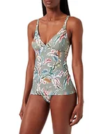 Koszulki i topy damskie - Esprit Malibu Beach RCS Tankini top damski, Jasny khaki 3, 40 - miniaturka - grafika 1