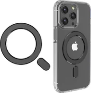 Uchwyty samochodowe do telefonów - 4kom.pl Blaszka magnetyczna uniwersalna Pierścień Uchwyt Magmat do MagSafe Magnetic Ring Black - miniaturka - grafika 1