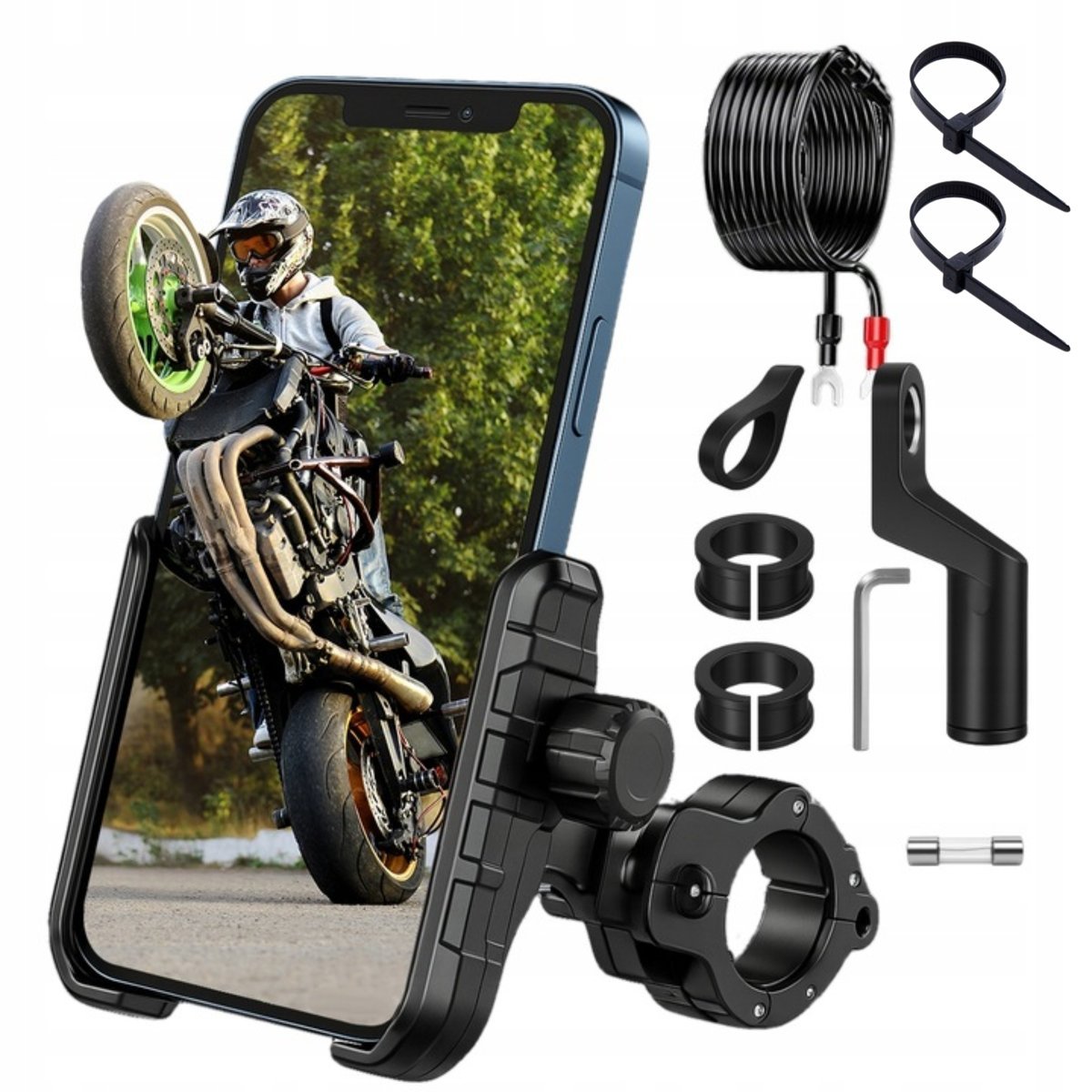 Uchwyt Telefon Na Motocykl Kewig Z Ładowarką Quick Charge 3.0