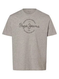 Pepe Jeans Koszulka męska - Craigton Mężczyźni Bawełna szary nadruk, S - Koszulki męskie - miniaturka - grafika 1