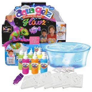 Aqua Gelz Glowz Zestaw Kreatywny Deluxe Świecące W Ciemności Żele - Zabawki kreatywne - miniaturka - grafika 1