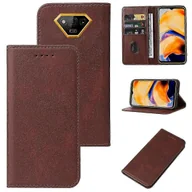 Etui i futerały do telefonów - Skórzane etui na telefon z magnetycznym zamknięciem Brown For Ulefone Armor X13 - miniaturka - grafika 1