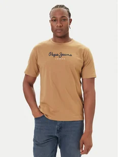 Pepe Jeans T-Shirt Eggo N PM509979 Beżowy Regular Fit - Koszulki męskie - miniaturka - grafika 1