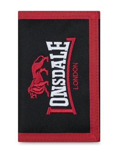 Lonsdale Unisex Higham portfel, czarny/czerwony, czarny/czerwony, jeden rozmiar
