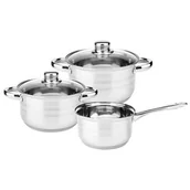 Garnki - FLORINA  Komplet garnków nierdzewnych  Stark 5 elementów - miniaturka - grafika 1