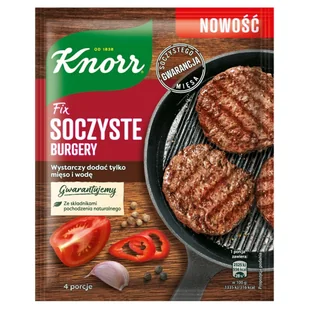 Knorr Fix Soczyste Burgery 70g - Przyprawy i zioła sypkie - miniaturka - grafika 1